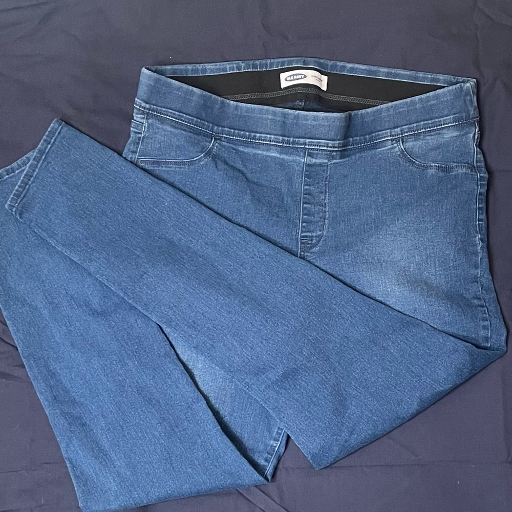 Old Navy Rockstar Pull On Mid Rise Jegging Sz 18 Tall